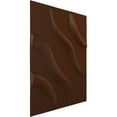 thumbnail image 2 of Ekena Millwork 11 7/8"W x 11 7/8"H Lane EnduraWall Decorative 3D Wall Panel, Universal Aged Metallic Rust (Covers 0.98 Sq. Ft.), 2 of 5