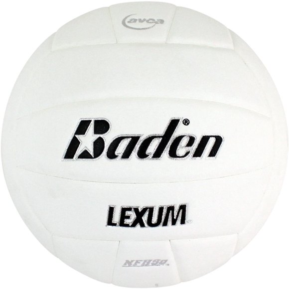 Baden LEXUM Indoor Microfiber Volleyball - Official NFHS Approved Game Ball, White