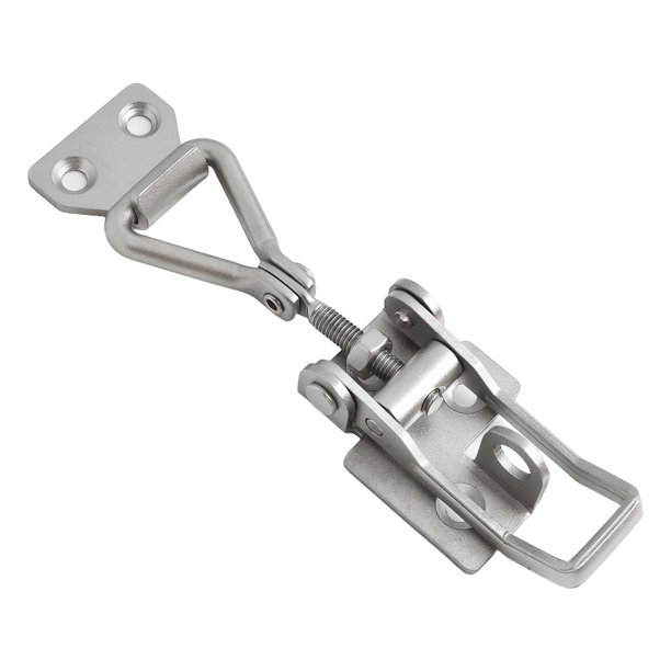Cerrojo de Palanca Hasp Candado de Hasp de Acero Inoxidable Cierre de Bloque Ajustable Auto-bloqueo Entre 67-80mm