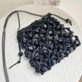 thumbnail image 4 of Retro Handbag Pearls Embellished Crossbody Bag Versatile Beaded Purse Shoulder Bag For Fashionable Women Gray, 4 of 4