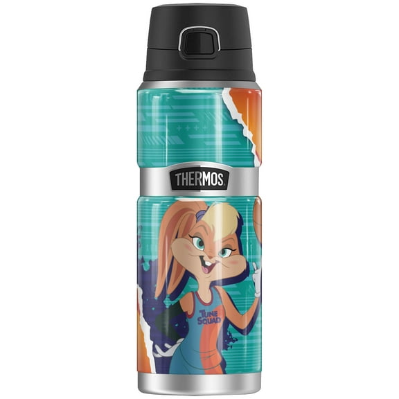 Space Jam: A New Legacy Lola Bunny THERMOS STAINLESS KING Stainless Steel Drink Bottle, Vacuum insulated & Double Wall, 24oz