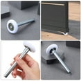thumbnail image 4 of LIFKOME 8 Pcs Rouleaux de Porte de Garage en Nylon Roues de Remplacement pour un Fonctionnement Fluide Blanc, 4 of 8