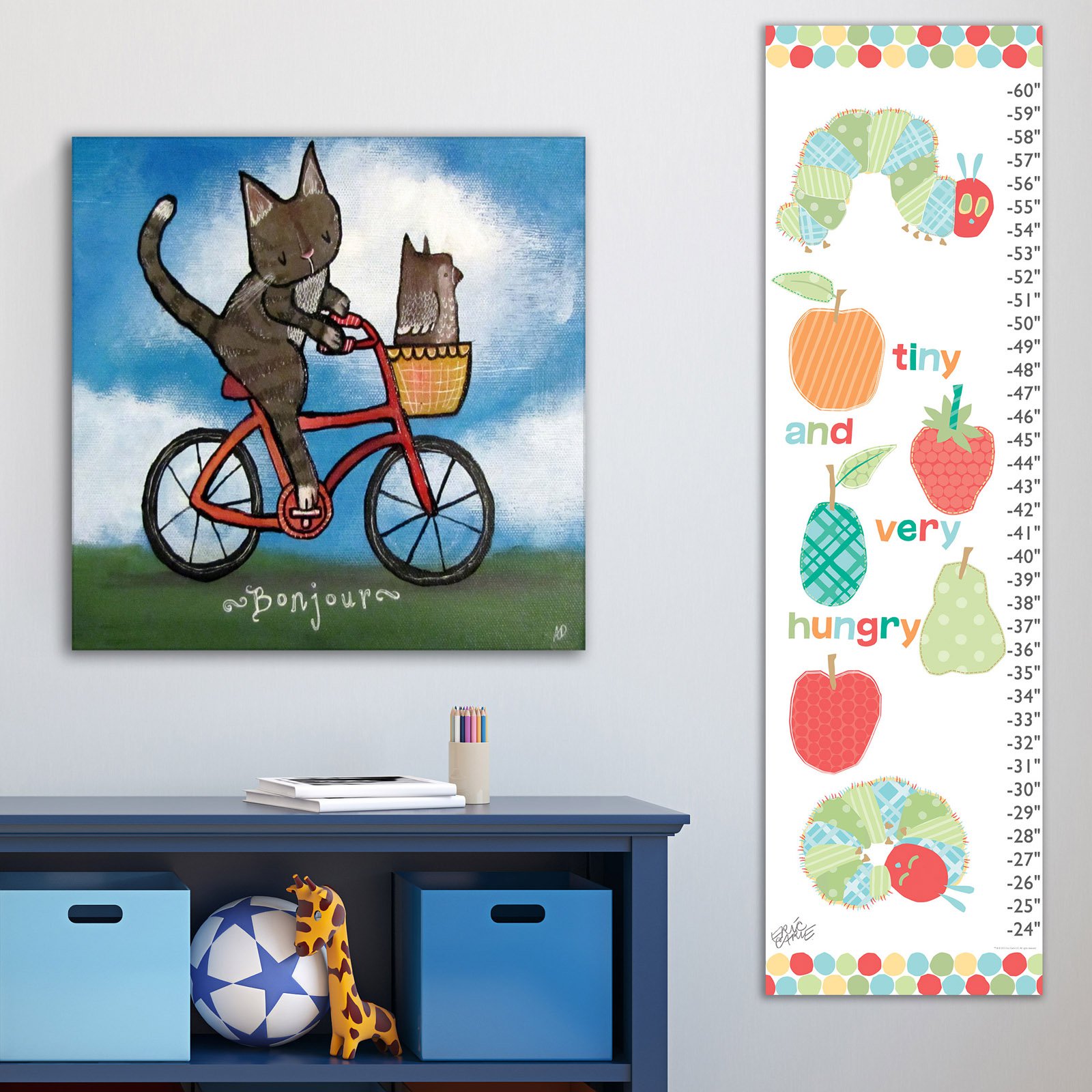 Marmont Hill Bike Riding Cat by Andrea Doss Canvas Wall Art