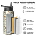 thumbnail image 2 of Stainless Steel Halloween Tumbler 18oz with Lid and Straw – Ghost Pumpkin Witch Design – Insulated Travel Cup for Coffee or Water – Holiday Gift for Her Him, 2 of 6