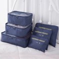 thumbnail image 1 of 6 Pack Travel Storage Bag Multi-functional Sorting Packages Luggage Travel Packing Pouches Household Portable Waterproof Organizer, 1 of 7