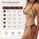 thumbnail image 5 of Disketp Vintage Plaid Cute Sunflower para Bañador de Dos Piezas para Mujer, Bikini Sexy Halter String, Conjunto de Bikini en Triángulo, 5 of 6