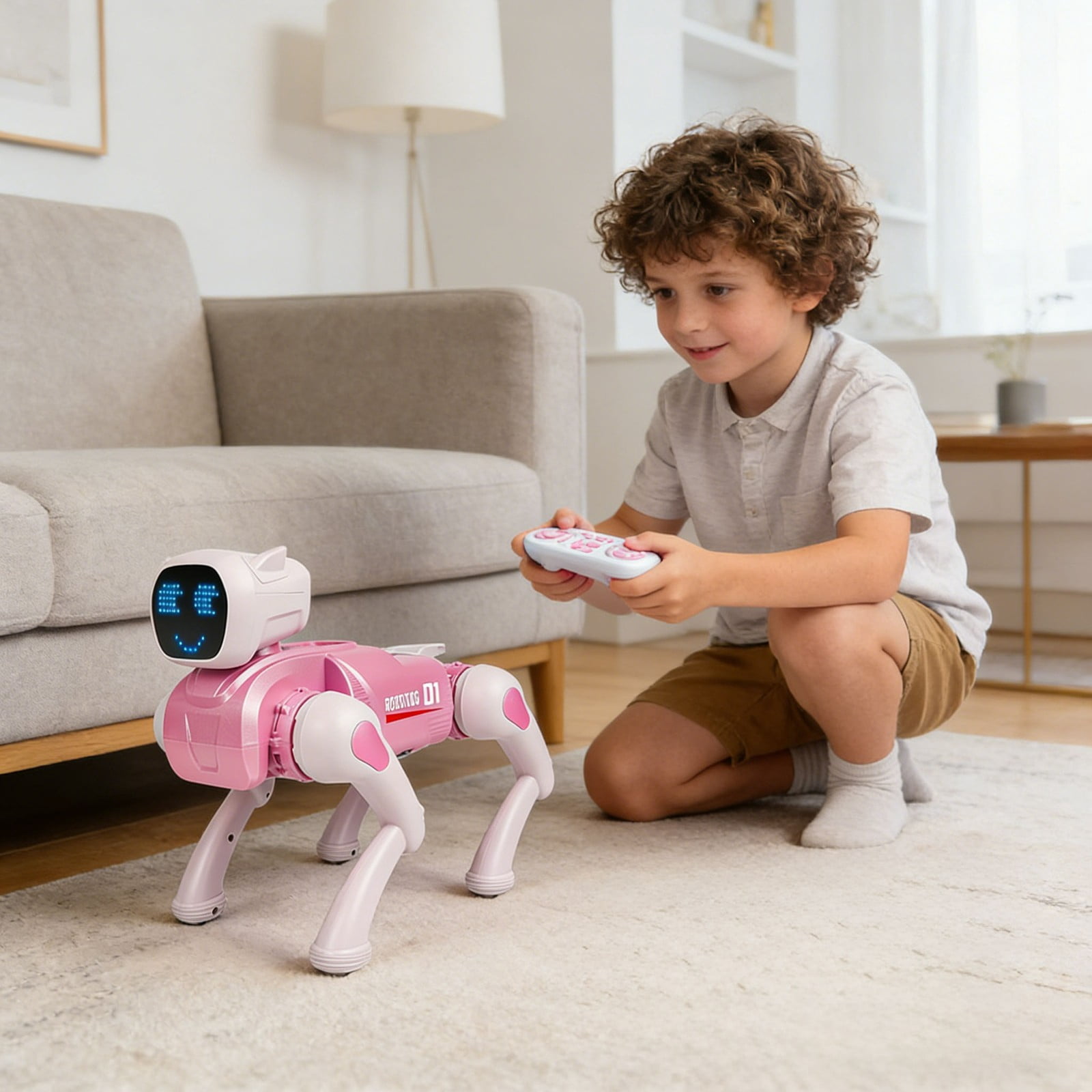Education Puzzle Toy 24G Interactive Mechanical Robot with Voice Dialogue Lights App Control Programmed for School Age Minds