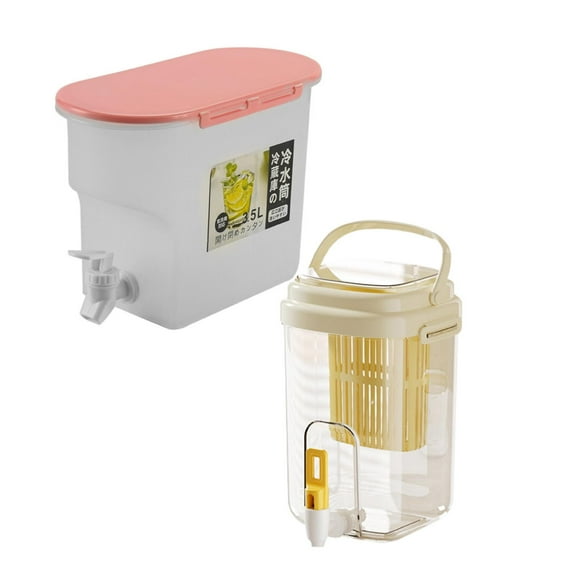 Christmas Clearance! Drink Dispenser,Beverage Dispenser,Juice Dispenser, 3.5L Drink Dispenser For Fridge Beverage Liquid Drink Container For Party Cold Water Pitcher Lemonade Stand Juice Jug