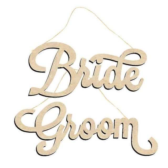 2pcs Wooden Hanging Decor Hollow-out Prime Letter Design Hanging Decoration Ornament for Home Living Room (Beige)