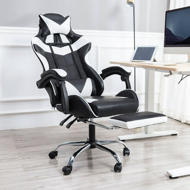 Black Teen‘s Gaming Chair Racing Style High-Back Executive Office Chair