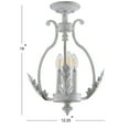 thumbnail image 2 of JONATHAN Y Austen 12.2" Metal LED Semi-Flush Mount, Antique White, JYL9522A, 2 of 6
