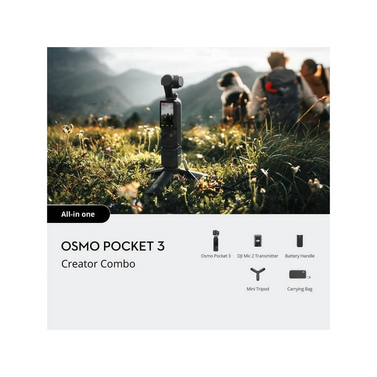 DJI Osmo Pocket 3 - Creator Combo, 4K/60 fps, 9.4 MP, Wi-Fi DJI Osmo Pocket 3 - Creator Combo, 4K/60 fps, 9.4 MP, Wi-Fi