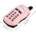 thumbnail image 2 of Squeaky Plush Mobile Phone Toy Dog Chewing Funny Mobile Phone Shape Interactive Dog Toy(Pink), 2 of 5