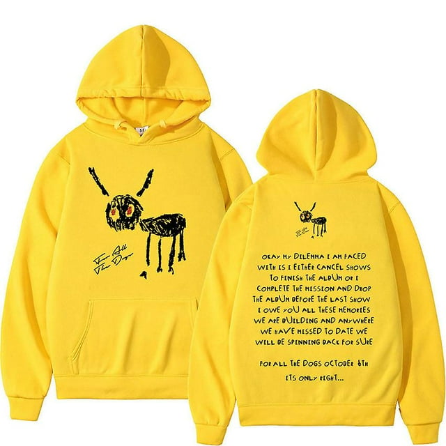 Rapper Drake For All The Dogs Letter Hoodie Men's Hip Hop -WEVALLEY