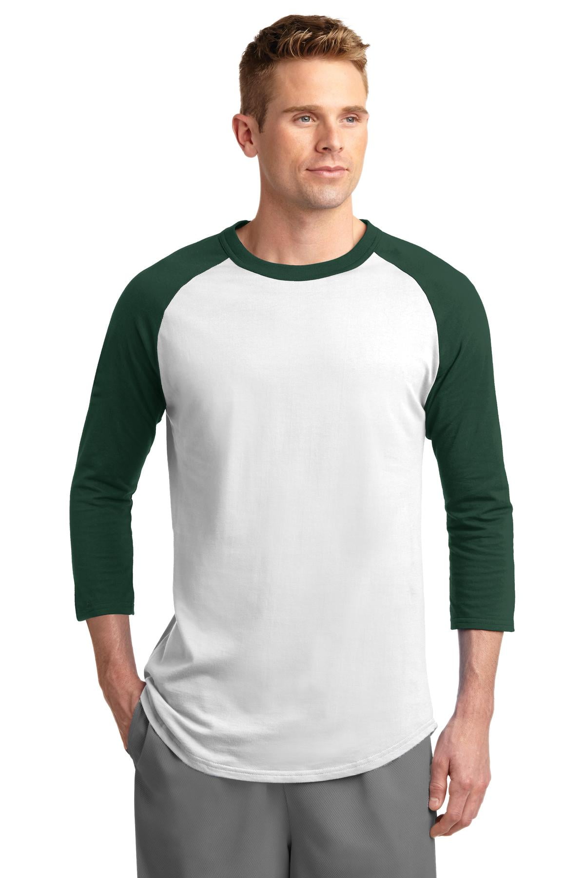 SportTek T200 SportTek Men's Softball Shirt Colorblock Raglan