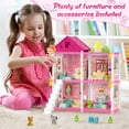 thumbnail image 7 of Freecat Dollhouse Kit for Girls, 4 Rooms, 98PCS Building Toys for Girls Ages 3-6 Years, Birthday Christmas Pretend Play Gift for Little Girl., 7 of 7