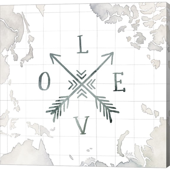 Watercolor Wanderlust Adventure III by Laura Marshall, Canvas Wall Art