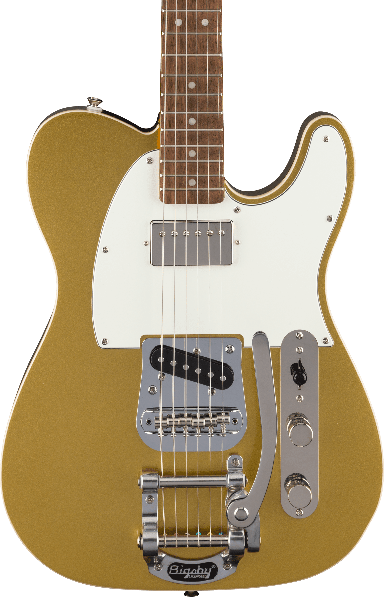 Squier Classic Vibe Custom Telecaster SH Electric Guitar, Laurel Fingerboard, Aztec Gold