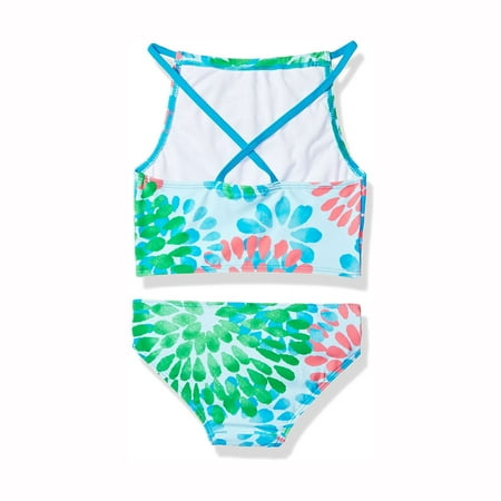 

Gubotare Sport Outfits Beach Daisy 2-Piece Swimsuit Girls Girls Swimwear Size 16 Girls Swimsuit Green 8 Years