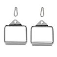 thumbnail image 3 of Accesorio para tirar hacia abajo LAT, agarre cómodo, mango en D de acero multifuncional con mosquetón para entrenar entrenamiento de fuerza, 3 of 8