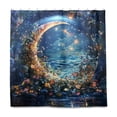 thumbnail image 2 of Yayeee Shower Curtain with Hooks 72"x72" Waterproof Fabric Bathroom Hanging Decor, Crystal Moon, 2 of 5