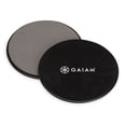 thumbnail image 1 of Deslizadores Core Sliding Discs Gaiam de doble cara para entrenamiento, color gris y negro, 1 of 5