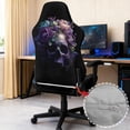 thumbnail image 3 of TSOVTHRID Skull Peony Flower Print 4 PCS Gaming Chair Covers Slipcovers Non-Slip Gamer Chair Cover Stretch Breathable Rotating Armchair Covers with Armrest Covers, 3 of 7