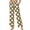 Cow Diamond Print Beige, variant on Cow Diamond Print Beige Women’s Palazzo Trousers Pants Drawstring High Waist Wide Leg Daily Trousers Comfy Elastic Flowy Slacks with Pockets, XXL