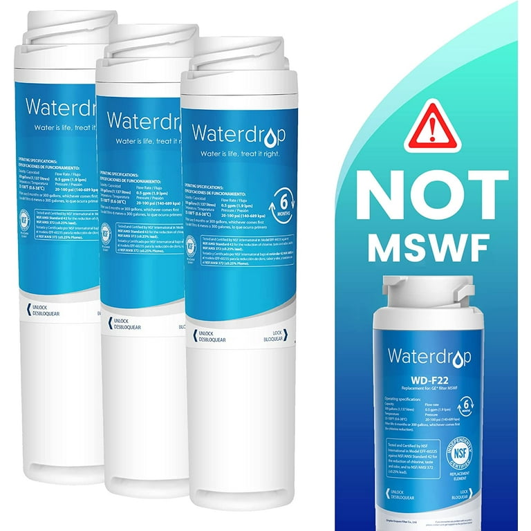 冷蔵庫・冷凍庫 GE Smart Water Refrigerator Filter GSWF GE® GSWF REFRIGERATOR WATER FILTER