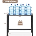 thumbnail image 3 of LVUYOYO Outdoor Iron Bar Table, Patio Counter Height Bar Table, 40" Rectangle Bar Table for Patio, Garden,Black, 3 of 8