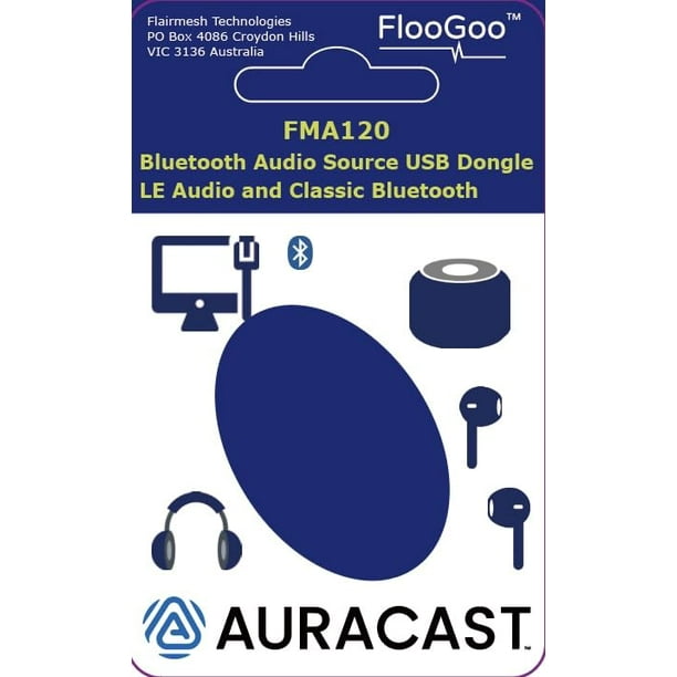 FMA120 Bluetooth V5.4デュアルモードドングル aptX FlooGoo FMA120 Bluetooth 5.4 Dual-Mode Dongle â