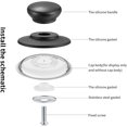 thumbnail image 6 of 4Pcs Crock Pot Lid Knobs, Lid Pot Holding Handles Kitchen Cookware Accessories, Black, 6 of 7
