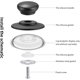 thumbnail image 5 of Paquete negro de 4 perillas para tapa de cacerola, perillas para tapa de olla, perillas universales de repuesto para utensilios de cocina, tapas de manijas de repuesto, 5 of 5