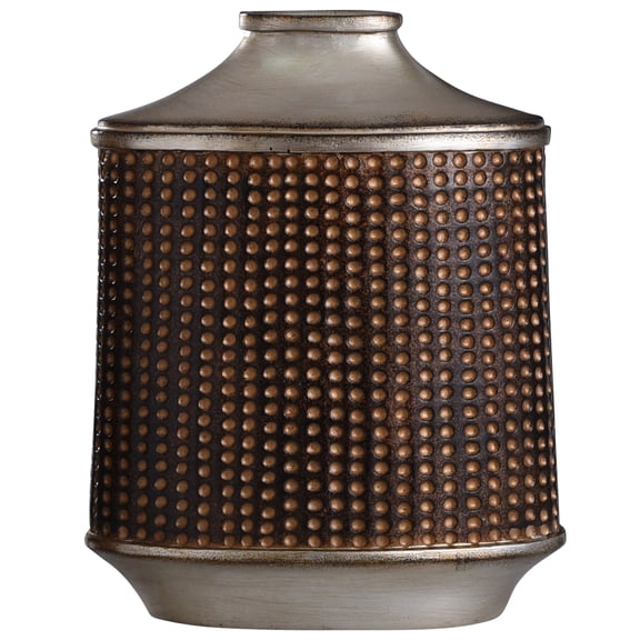 Winthrop Bronze and Khashi Silver - 13 inch Accessory Vase