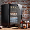 thumbnail image 3 of TACOOL 45Cans Mini Beverage Refrigerator Cooler, Mini Fridge with Glass Door 7 Temperature Setting for Home/Bar/Office, 3 of 9