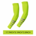 thumbnail image 3 of BESTSKY 2Pcs Arm Sleeves Ice Silk Cooling Volleyball Arm Sleeves,Ultra-Stretch Arm Sleeve,Versatile Sleeves for Sports and Outdoor Activities,Neon Yellow, 3 of 4