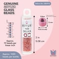 thumbnail image 3 of Miyuki Delica Seed Beads – Size 11/0 (1.6 mm), DB0913, Sparkling Salmon Topaz, 7.2g, Approx. 1440 Beads, 3 of 7