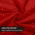 thumbnail image 6 of Red Christmas Snowflake Round Tablecloth 60 Inch Merry Christmas Table Cloth Xmas Circle Table Covers for Holiday Party Dining Kitchen Picnic Patio Outdoor Decor, 6 of 6