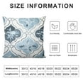 thumbnail image 5 of COMIO  Throw Pillow Cases Cozy Fleece Gradient Geometric Trellis Chain Quatrefoil Accent Decorative Cushion Covers for Couch Bed Sofa Decoration, 5 of 5