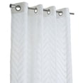 thumbnail image 5 of Habitat Regina Sheer Grommet Curtain Panel 52 x 95 in White, 5 of 5