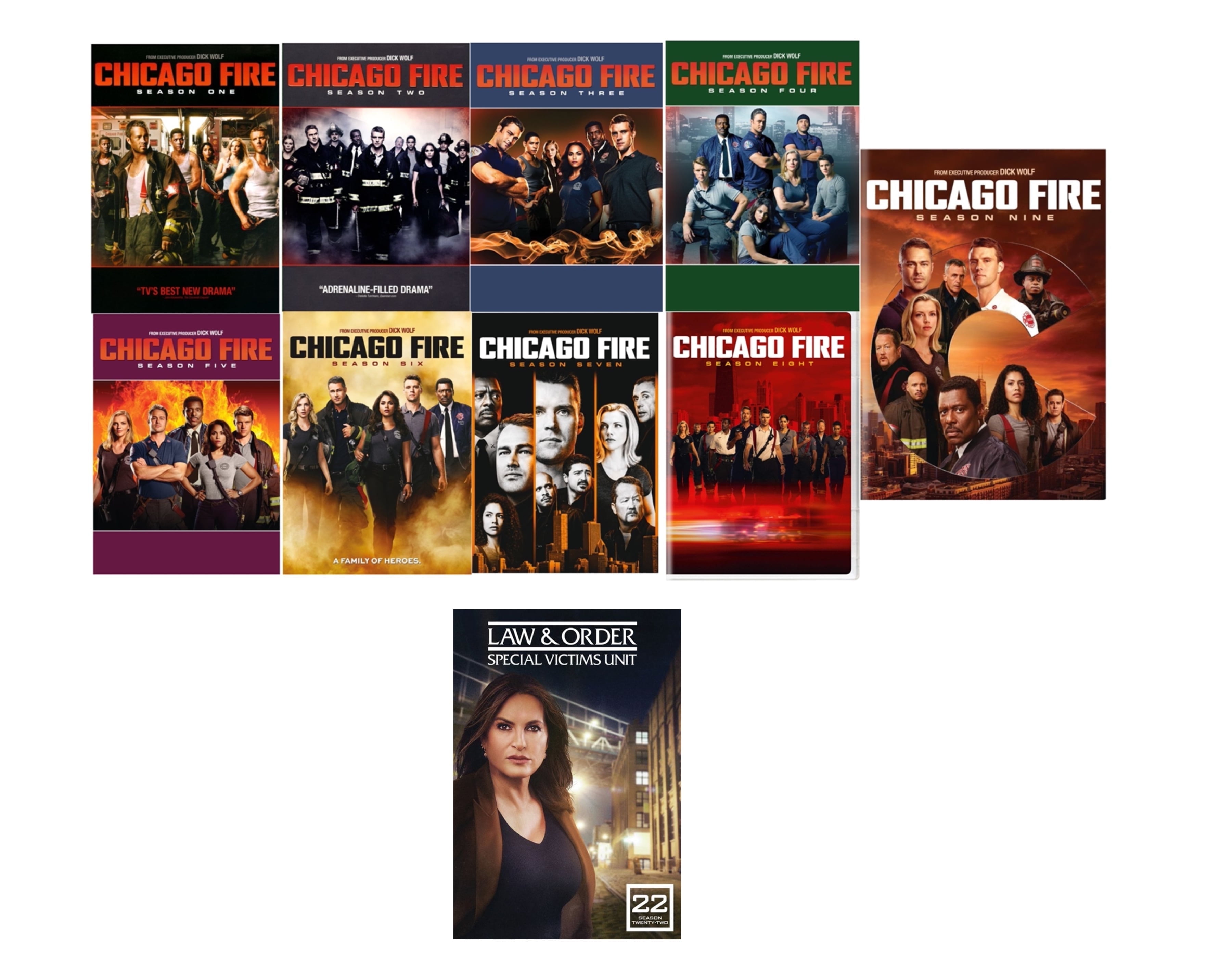 Chicago Fire TV Show Full Collection Box Set: Complete Series