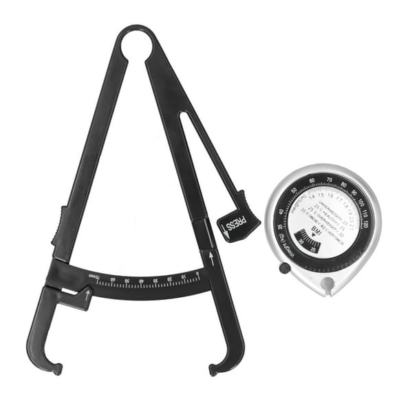 Juego de calibradores de grasa corporal NikouMX con cinta métrica IMC de 150 cm