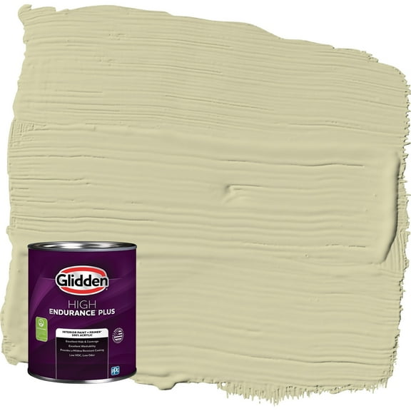 Glidden HEP Canary Grass / Green Semi-Gloss Interior Paint with Primer, 1 Quart