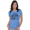 thumbnail image 3 of Funny Fishing Cast Pun Fisher Humor Women's T Shirt Ladies Tee Brisco Brands 3X, 3 of 6