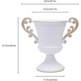 thumbnail image 2 of Miumaeov 10Pcs Wedding Centerpieces Vase for Tables, Wedding Flower Vases Centerpieces, 8.5" H Trumpet Vase for Party Christmas Wedding Decor (White), 2 of 7
