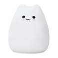 thumbnail image 1 of LED Battery Night Cartoon Cute Cat Silicone Light LED Color Changing Children's Bedroom Ambient Night Light Tap Light, 1 of 8