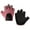 Red, variant on Btomtd Half Finger Gloves with Non Slip Grip for Outdoor Sports and Fitness, Wear Resistant Gloves for Yoga and Cycling, Breathable Half Finger Sports Gloves, Size M, Black