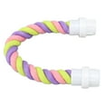 thumbnail image 1 of Colorful And Bendable Bird Rope Perch Cotton Rope ParakeetsStand Toy Ideal For Cockatiels Bird Rope Perch Colorful  Twisted Rope Bird Perch Bendable Cotton Rope Parakeets, 1 of 8