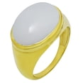 thumbnail image 2 of 18K Gold Over Brass Natural White Opal Ring s.8 Jewelry RM-1115 TGR1003_G_8, 2 of 6