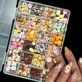 thumbnail image 3 of 3D Cute Candy Nail Charms, Mix Colours Resin Sweets Lollipop Doughnuts Nail Art Designs, Assorted Biscuits Chocolate Cake Charms for Nail Decorate DIY Craft, 3 of 10